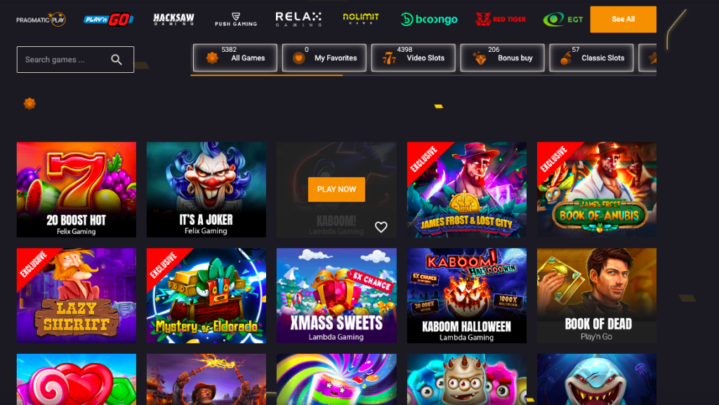 freshbet casino games